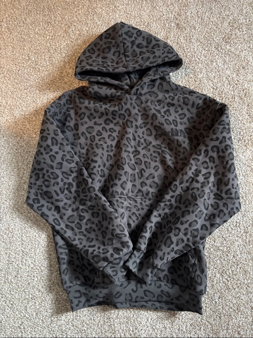 Comfrt Leopard Print Hoodie